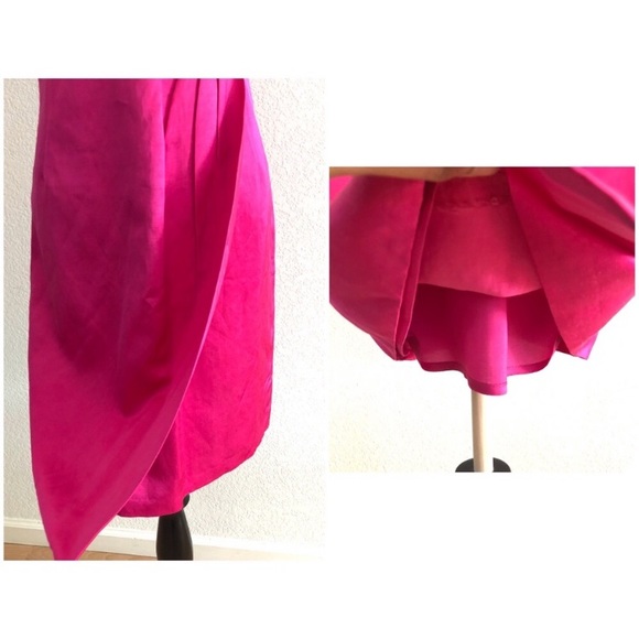 Nanette Lepore Fuschia Pink Ruched Body Dress - Picture 6 of 8